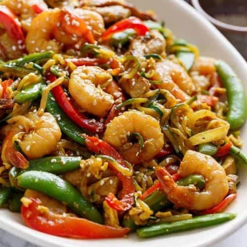 Lighter Singapore Zoodle Stir Fry: Healthy Takeout Flavor at Home